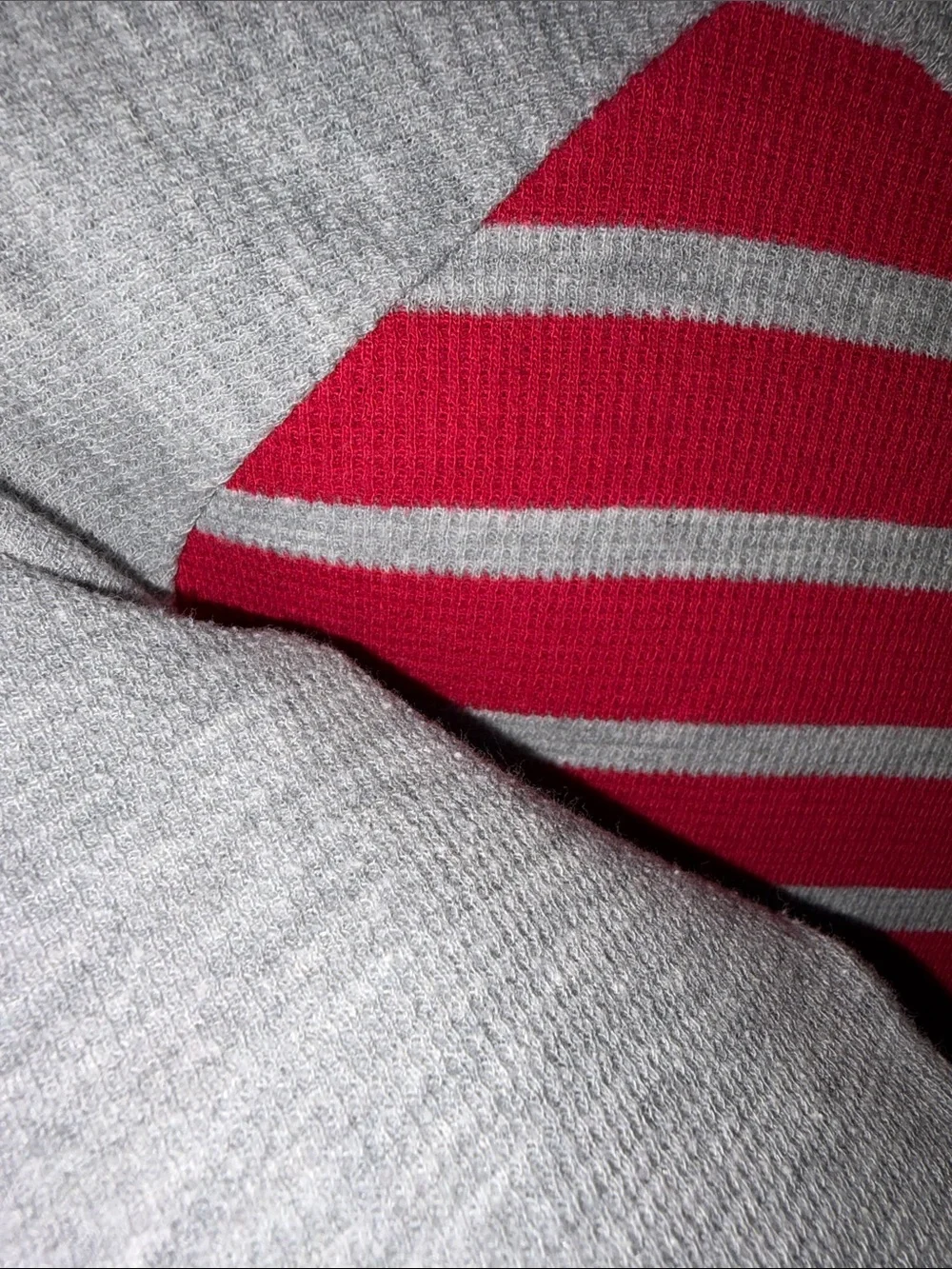 The Children's Place- Red and Gray Striped Long Sleeve Top Size 7/8